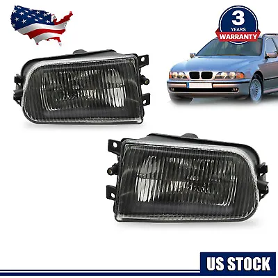 For E39 528I 540I Z3 BMW 97-00 Front Bumper Fog Light Driving Lamp Pair Black • $33.82