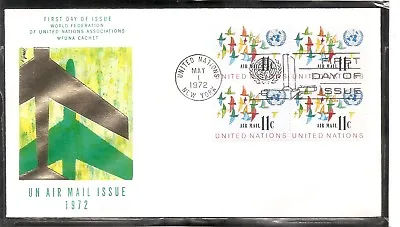 UN New York SC # C16 Birds In Flight FDC. UNPA • $2