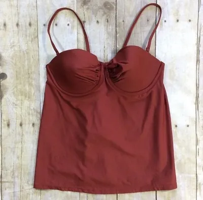 BRAND NEW J. Crew DD-cup Underwire Tankini Top Swim Suit B9645 DCO COPPER SZ 0  • $19.99