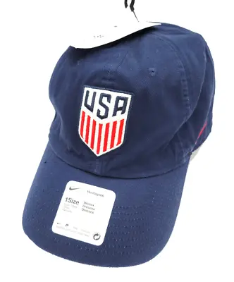 Nike Heritage 86 Team USA Olympic Navy Blue Adjustable Hat Cap NWT • $15.99