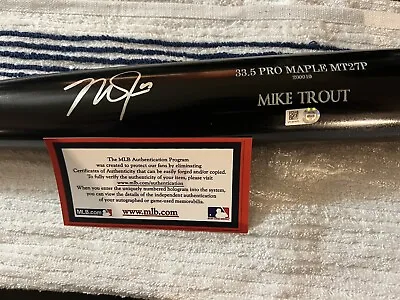 Mike Trout Angels Signed Game Model Old Hickory Baseball Bat Autograph MLB COA • $1199