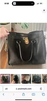 Michael Kors Large Hamilton Black Tote Bag  Handbag  (Pre-Owned) • $25.20