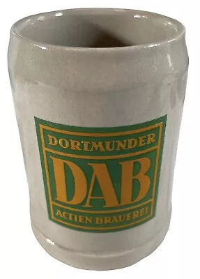 DAB Dortmunder Actien-Brauerei 0.5L German Beer Stein Stoneware CLEAN No Cracks • $12.49
