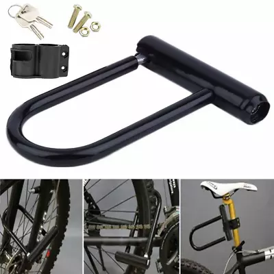 Bike D Lock Motorbike U Lock Cycle Scooter Bicycle Heavy Duty Security Lock~ .e • $19.99