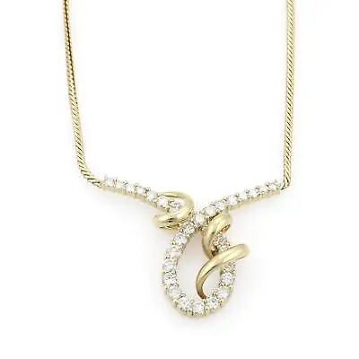 $4335.67 • Buy Jose Hess 14k Yellow Gold 3ctw Diamond Fancy Design Necklace