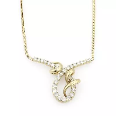 $4335.67 • Buy Jose Hess 14k Yellow Gold 3ctw Diamond Fancy Design Necklace