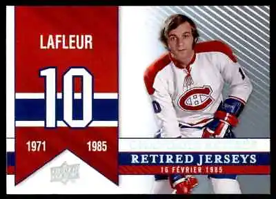 2008-09 Upper Deck Montreal Canadiens Centennial Retired Jersey Guy Lafleur #279 • $14.68