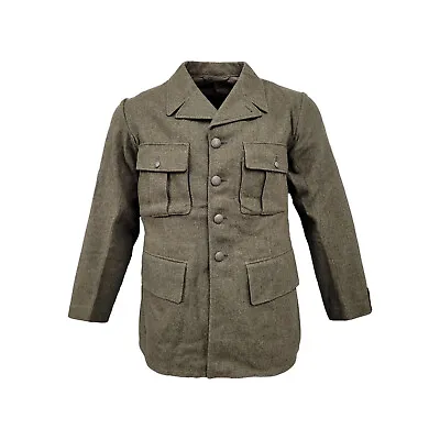 Genuine Army Surplus Original Swedish Military Wool Jacket Vintage Dress Coat • $42.29