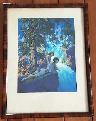 ORIGINAL Maxfield Parrish CALENDAR Titled  WATERFALL  EDISON MAZDA 1931 • $270