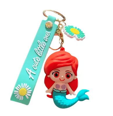 Cute Mermaid Cartoon Keychain Bag Pendant Car Keychain Decoration Gift #10 • $0.48