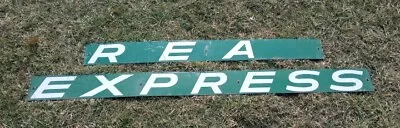 Vintage Railway Express Agency Porcelain Metal Railroad Sign REA Large Signs  • $499.99