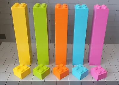 LEGO 50 Mix Colours 2x2 Bricks Genuine And Unused FREE POSTAGE • £5.25