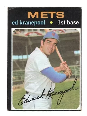 1971 Topps  #573  Ed Kranepool   New York Mets   EX Condition • $2.25