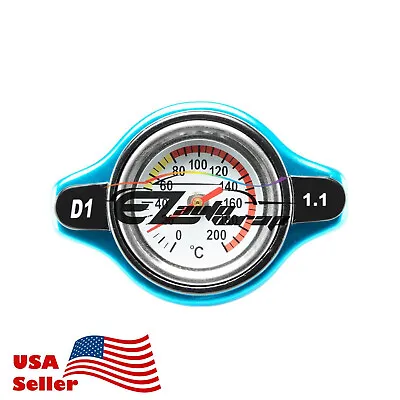 1.1 Bar Thermostatic Radiator Cap 13 PSI Pressure Rating With Temperature Gauge • $9.99