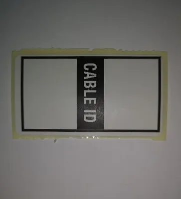 X100 Self Adhesive Cable ID Stickers Labels • £2.49