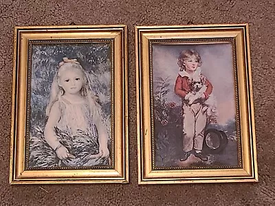 Vtg Art Renoir  La Petite  & Arthur W Davis  Master Simpson  Pillowed Print • $13.50