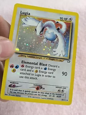 HOLO BLEED Lugia 9/111 Neo Genesis Holo  RARE Light Play Great Surface Pokemon • $262.50