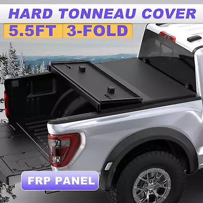 1X 5.5FT 66  FRP Hard Tonneau Cover Truck Bed For 2004-14 Ford F150 F-150 3-Fold • $382.79