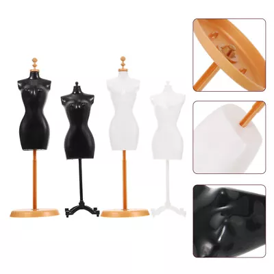 4PCS Mini Mannequin Doll Dress Clothes Form Gown Display Mini Mannequin Model • $11.01