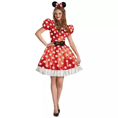 Minnie Mouse Costume Adult Disney Halloween Fancy Dress • $30.54