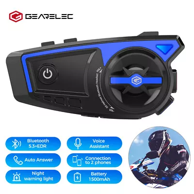 Motorcycle Helmet Bluetooth 5.3+EDR Headset Dual Connect Auto Answer Headphones • $18.99