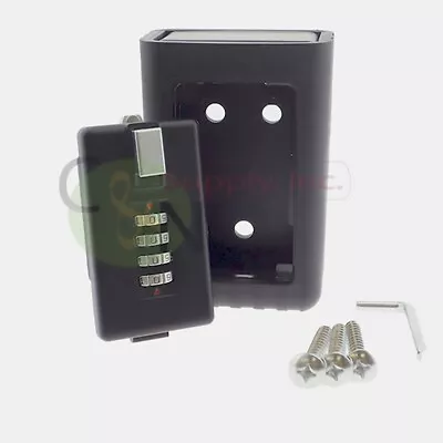 Key Storage Lock Box Wall Mount Metal Key Safe 4 Digit Combination Lockbox • $9.99