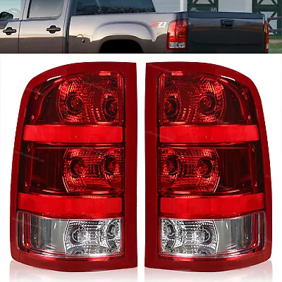 Left+Right Taillamp Fits 07-13 GMC Sierra 1500 2500 3500HD Rear Tail Light Set • $46.74