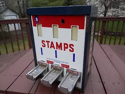 Vintage Postage Stamp Counter Top Dispensing Machine By Shipman Vertical 8 • $150