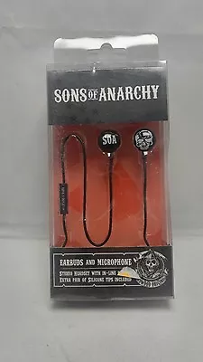  Tribeca Sons Of Anarchy Earphones & Mic Black/White Skullapple/android Mp3 • $8.99