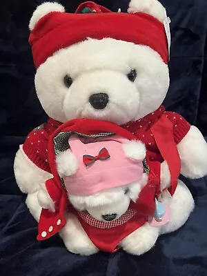 Dayton Hudson Marshall Fields 2002 Mr. Santa  Bear And Baby Bear • $34.99