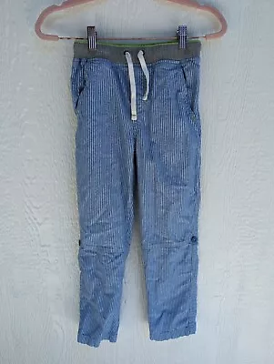 Mini Boden Pull On Convertible Railroad Striped Pants Boys Size 9Y 134cm • $19.50