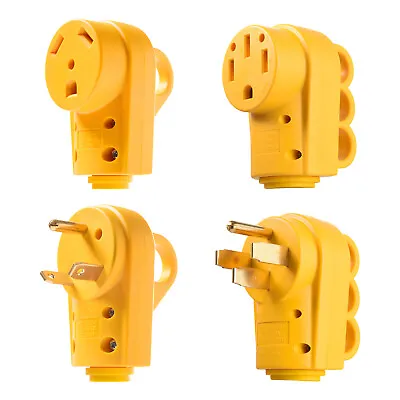 30Amp 50Amp RV Replacement Male Plug Female Receptacle Adapter For Camper Boat • $11.02