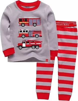 VAENAIT BABY Toddler Kids Boys Girls 100% Cotton Jaws Truck Dino Snug Fit Sleepw • $45.29