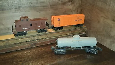 $9 • Buy Lionel Freight Baby Ruth, Tanker & Caboose