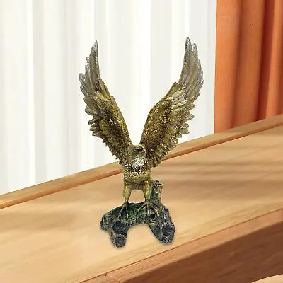 Eagle Statue Resin Table Ornament Eagle Figurine For Lawn Porch Living Room • £27.70