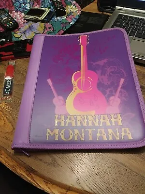 Hannah Montana Puffy 3 Ring School Folder Binder Miley Cyrus • $19.99