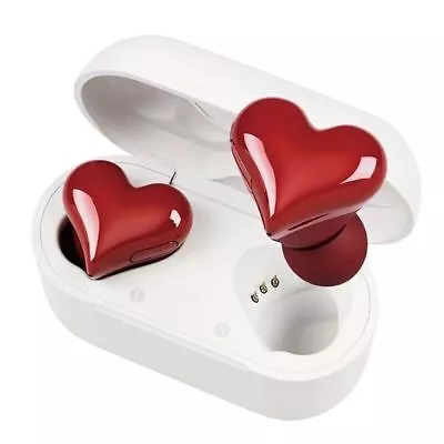 Wireless Bluetooth Headphones Heart Shaped Earphones Earbuds Woman Girl Gift • $14.99