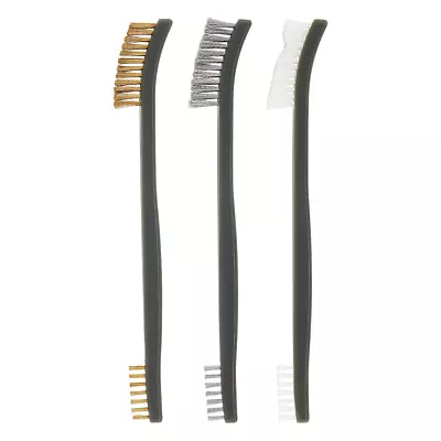 3PCS 7  Mini Wire Brush Stainless Steel Nylon Brass Rust Remover Clean Polishing • $7.48