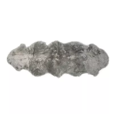 Natural  Milan Sheepskin Single Rug  1-Piece  Silver • $129.08