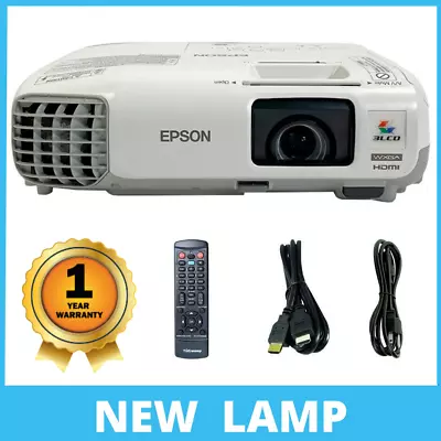 NEW Lamp - Epson PowerLite W29 3LCD Projector 3000 Lumens 1080i HDMI W/Bundle • $206.12