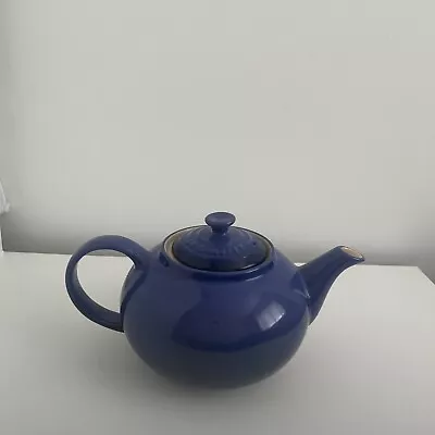 LE CREUSET Stoneware Classic Teapot 1.3L Cobalt Blue VGC • £29.99