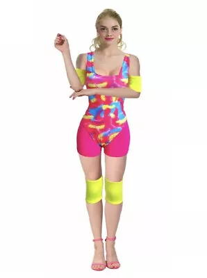 Barbie Movie Margot Robbie 80s Workout Doll Outfit Ladies Costume • $49.99