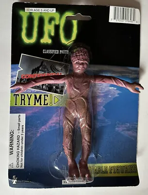 Vintage Ufo Files Bendy Bendable Space Alien Figure Toy Concepts New 1996 • $24.99