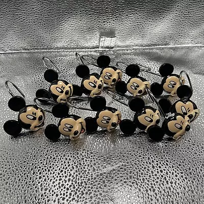 11 Disney Mickey Mouse Shower Curtain Hooks/Rings • $15.75