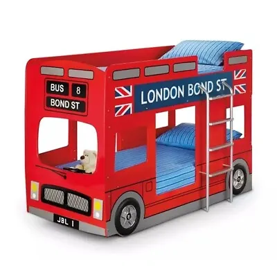 Julian Bowen LON001 Double Decker London Bus Bunk Bed - Red • £250