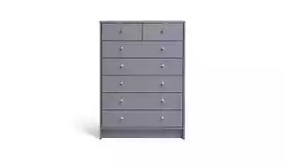 Malibu 5+2 Drawer Chest - Grey. Free Delivery Within 20 Miles. • £115