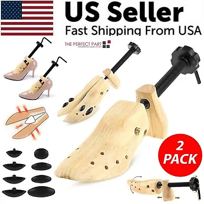 2-Way Wooden Adjustable Shoe Stretcher Expander Men Women Boot Size US 5-13 • $24.99