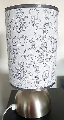 Disney Winnie The Pooh Touch Lamp Base Night Light  Fabric Shade Nursery In Bulb • $79.98