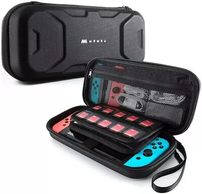 Carrying Case For Nintendo Switch Portable Travel Dual Protection Black Pouch   • $76.99