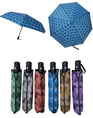 Umbrella Automatic Open Umbrella Close Travel Windproof Strong Compact Folding • £6.99